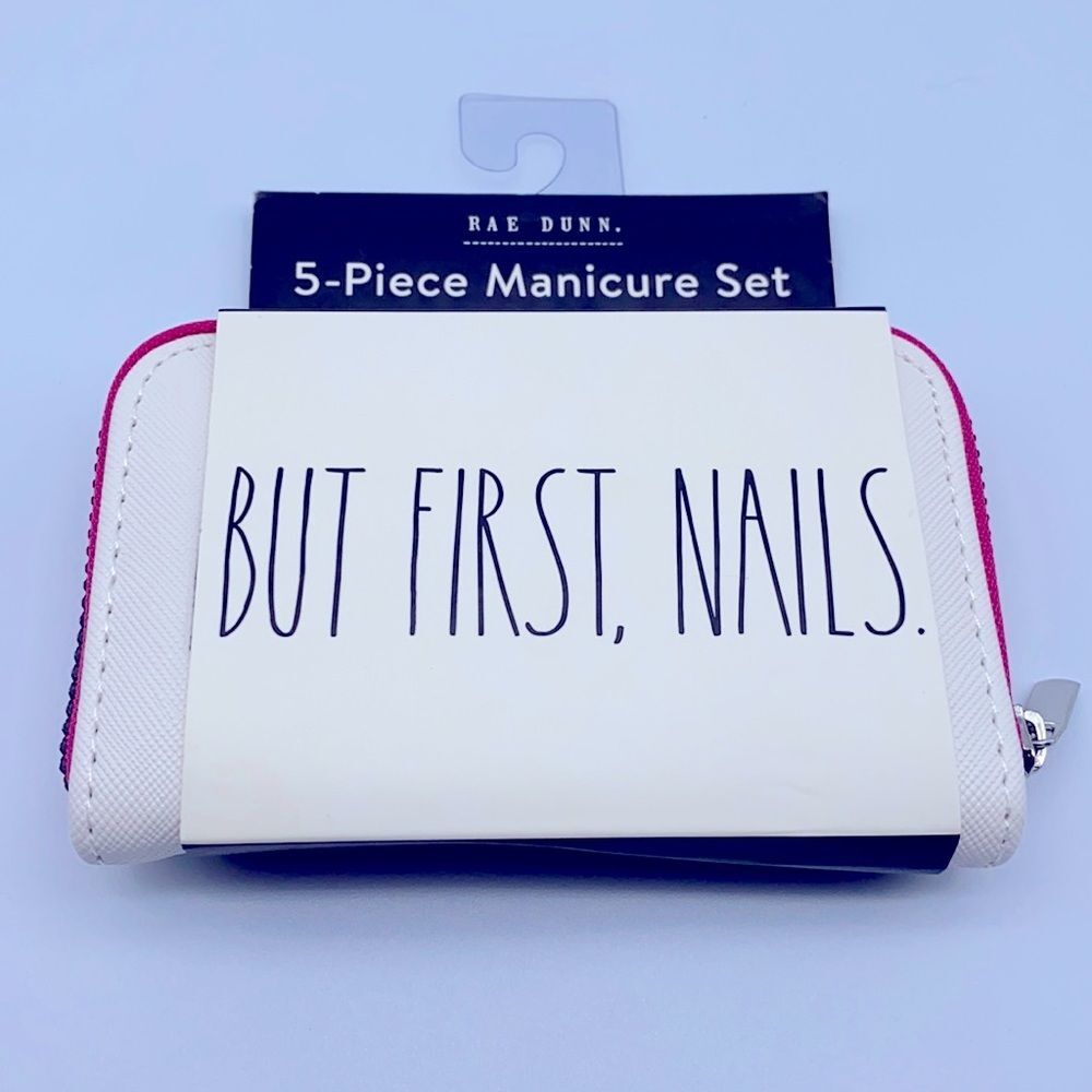 Rae Dunn BUT FIRST NAILS 5 Piece Manicure Set